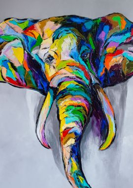 Colorful elephant