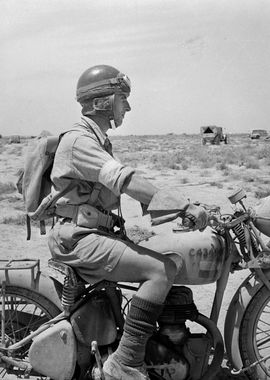 An Army dispatch rider