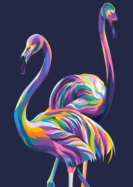 flamingo couple