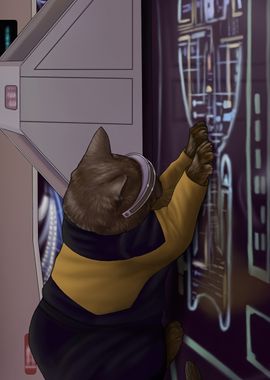 Cat Lieutenant La Forge