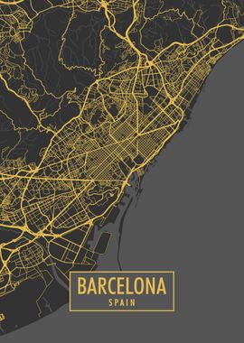 Barcelona City Map