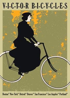 USA Cycling Retro Poster