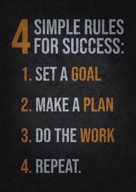 4 Simple Rules For Success