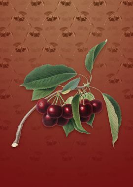 Vintage Cherry on Falu Red