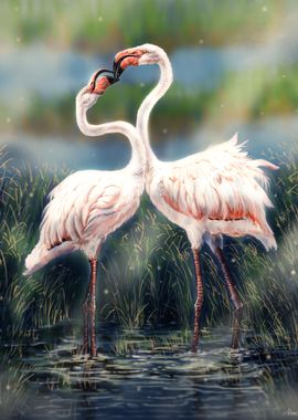 Couple of Flamingos