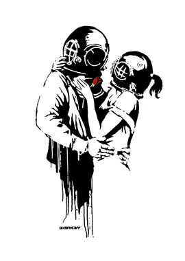 Banksy Diver Couple