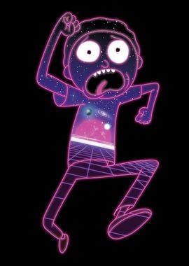 Vaporwave Morty