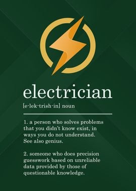 Funny Electrician Sign