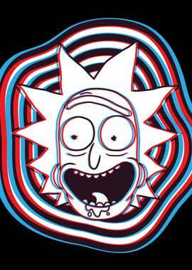 'Portal Rick' Poster, picture, metal print, paint by Rick and Morty ...