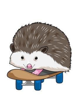 Hedgehog Skater Skateboard