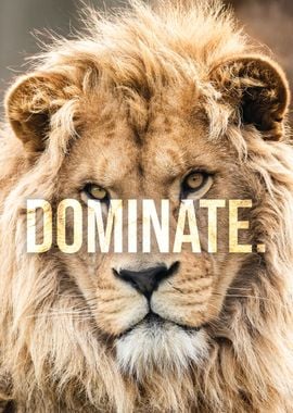 Dominate Lion Motivation