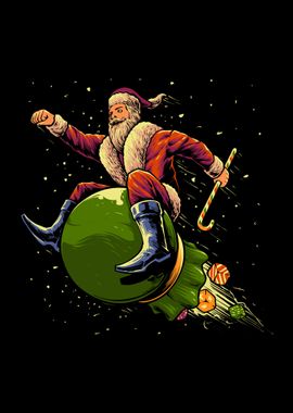 The flying santa claus