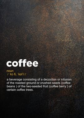 coffee definition posters