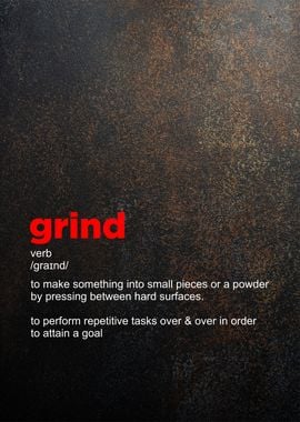 grind definition posters