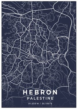 Hebron Palestine Map