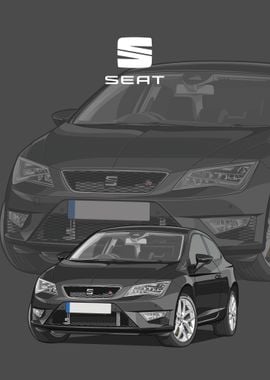 seat leon fr black