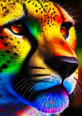 Color Art Cheetah