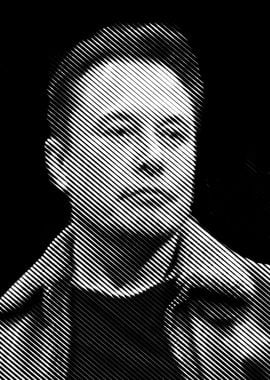 Elon musk line art