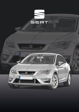 seat leon fr white