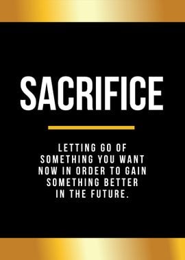 sacrifice