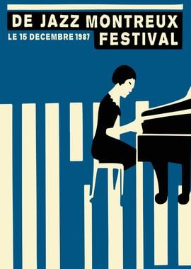 De Jazz Montreux Poster