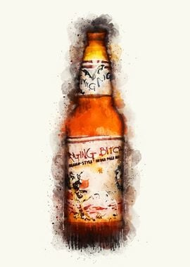 Vintage Beer Watercolor