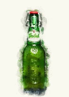 Vintage Beer Watercolor