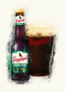 Vintage Beer Watercolor