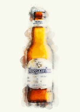 Vintage Beer Watercolor