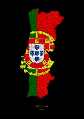 Portugal World Cup FlagMap