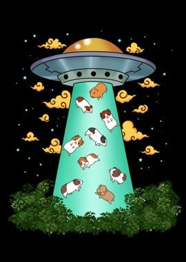 Guinea Pig Gift Kids Ufo