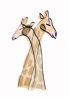 Giraffe Couple