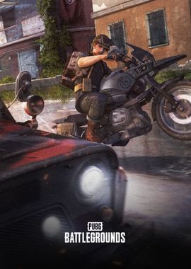 PUBG Key Art Motorcycle