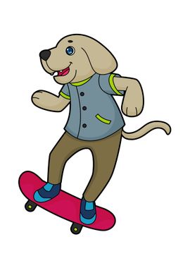 Dog Skater Skateboard