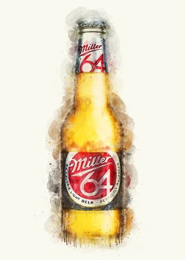 Vintage Beer Watercolor