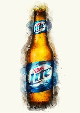 Vintage Beer Watercolor