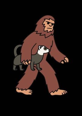 Ferret Bigfoot Sasquatch 