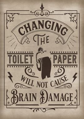 Changing the toilet paper