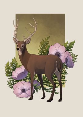 Floral Stag