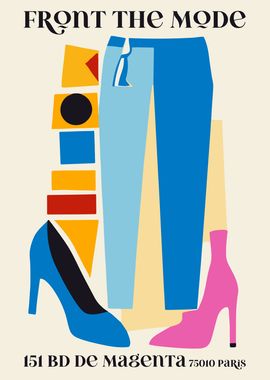 Minimal French Fashion Art