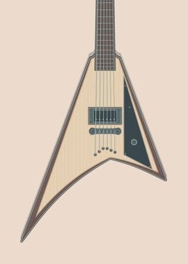 Stylish Metal Guitar