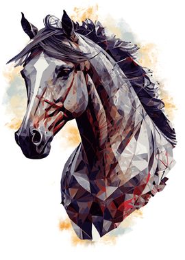 Abstract Horse Painting