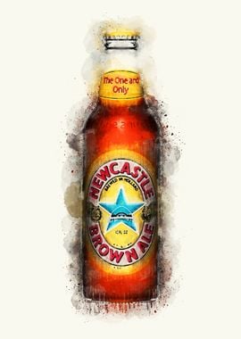 Vintage Beer Watercolor