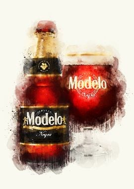 Vintage Beer Watercolor