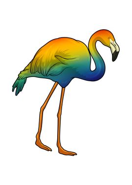 Flamingo Rainbow