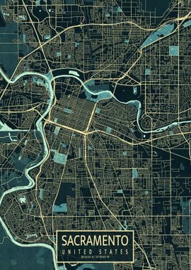 Sacramento City Map Summer