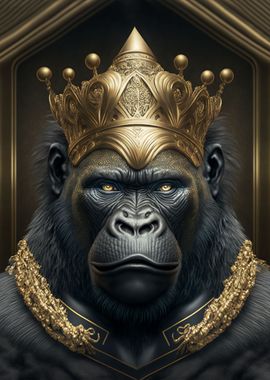 King Gorilla Art Deco