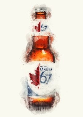 Vintage Beer Watercolor