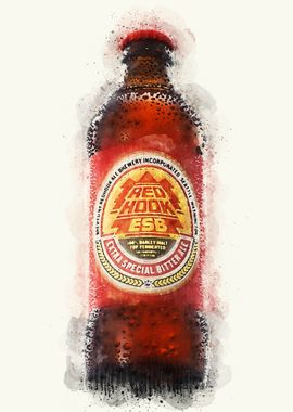 Vintage Beer Watercolor