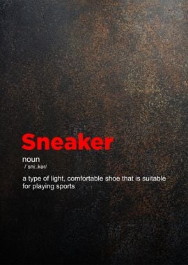 sneaker definition poster